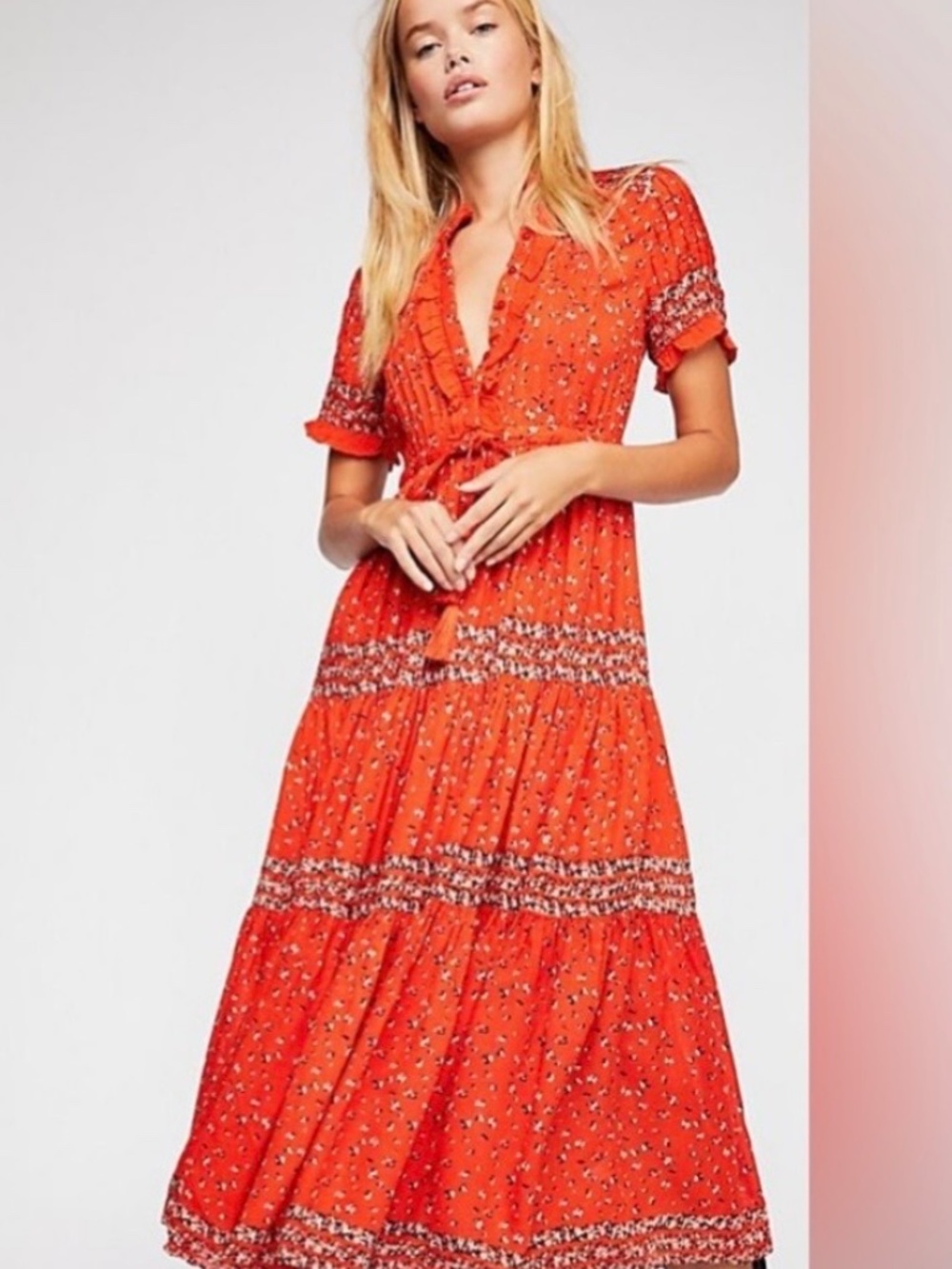 Free People Flowy Summer Sundress - Picture 2 of 6